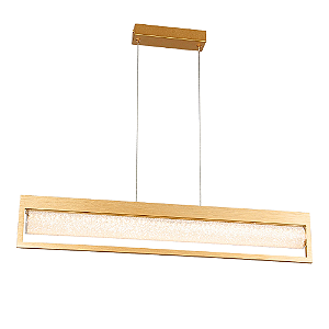Pendente Led Glitter 20W 3000K 1000Lm 6x76x13,5Cm Dourado IP20 HC009S