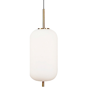 Pendente Tres E27 Bulbo 22x59,5Cm Dourado Branco IP20 HC014G