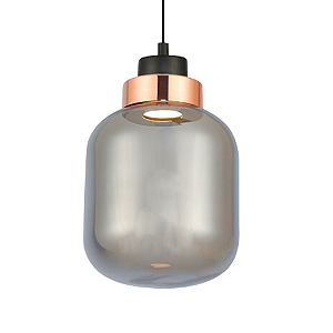 Pendente Led Fog 10W 3000K 524Lm 18x25,5Cm Rose Gold IP20 HC017