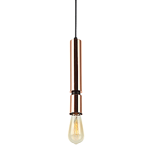 Pendente Prih E27 5x30Cm Cobre IP20 HL002