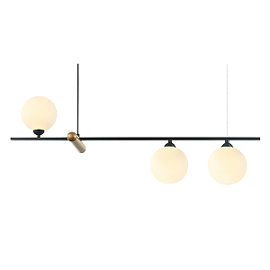 Pendente Bambu 3xG9 Dourado 19x80x29Cm Preto IP20 HL017SW