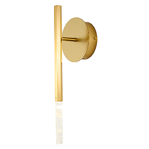 Arandela Parede Led Pétra 3W 3000K 150Lm 12x11x42Cm Dourado IP20 OC004S