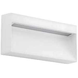 Balizador Parede Retangular 8W 3000K IP65