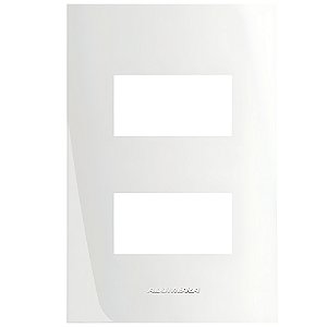 Placa 4x2 Com Suporte 2 Modulos Separados Branca 85001