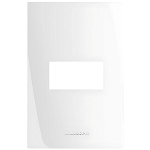 Placa 4x2 Com Suporte 1 Modulo Branca 85000