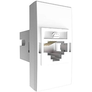 Modulo Tomada Telefone RJ11 4V Branco 85023