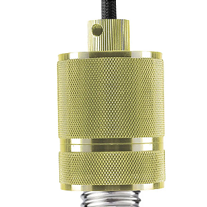 Pendente Socket 1xE27 Bulbo Max 40W Dourado DA002B