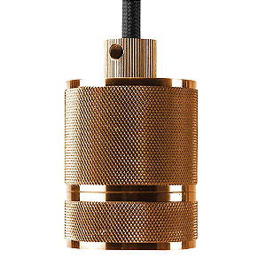 Pendente Socket 1xE27 Bulbo Max 40W Cobre DA002A