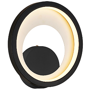 Arandela Led Loop 10W 3000K 330Lm 22cmx5,2cm Preto Branco HM006WB