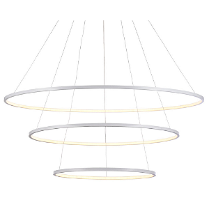 Pendente Led Birdie 39W 3200K 3120Lm 80cmx42cm Branco KW002W