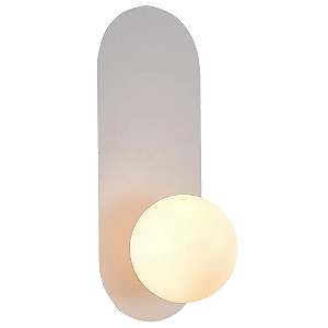Arandela Lacrosse 12cmx30cmx12,5cm 1xG9 Halopin Max 7W Branco Opalino LAC1AR01BR022
