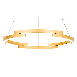 Pendente Led Match Dourado 80cmx3,5cm 72W 3000K 4320Lm MV001