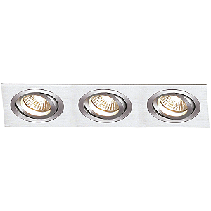 Spot Ecco Embutir 3xE27 Par20 Max 50W Prata NS5203A