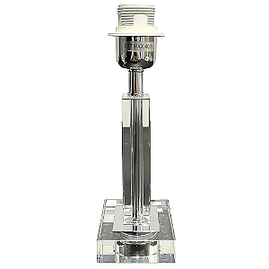 Base Para Abajur 8cmx8cmx28cm 1xE27 Bulbo Max 40W Cromado XL001
