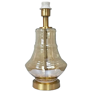 Base Para Abajur 19,5cmx38,5cm 1xE27 Bulbo Max 40W Dourado Champanhe WR005