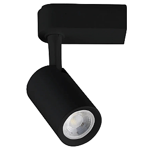 Spot de Trilho Led 5W 2700K 350LM 4,3X10,4cm Preto DL143P5