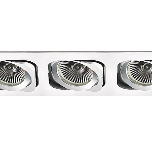 Spot Embutir Monet 3XGU10 MR16 Max 50W 25,5cmX9,5cmX2,5cm Branco IP20 NS6003B