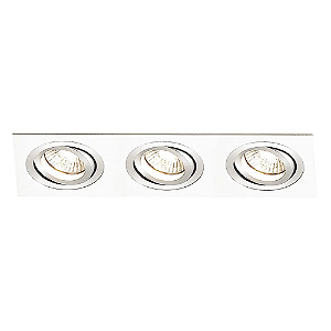 Spot Embutir Ecco Triplo AR111 GU10 51X17X5cm Branco NS5113B
