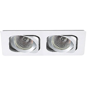 Spot Embutir Monet Duplo AR70 Gu10 24X13X3cm Branco NS6702B