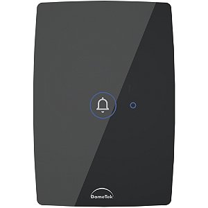00601 PULSADOR DE  CAMPAINHA TOUCH DIAMOND PRETO 4x2