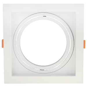 Spot Embutir Conecta ABS GU10 AR111 Max 50W 17cmX17cmX4,3cm Branco IP20 DL146AR111W