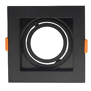 Spot Embutir Conecta ABS GU10 MR16 Max 50W 10,2cmX10,2cmX4,15cm Preto IP20 DL146DICB