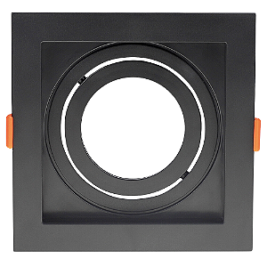 Spot Embutir Conecta ABS E27 PAR20 Max 50W 13cmX13cmX4,35cm Preto IP20 DL146PAR20B