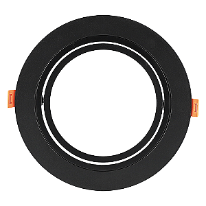 Spot Embutir Conecta ABS GU10 AR111 Max 50W 17cmX2,7cm Preto IP20 DL152AR111B