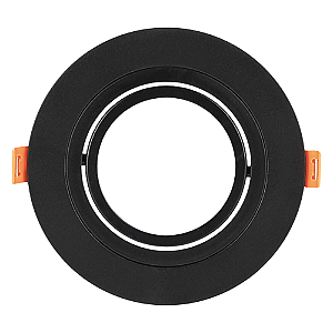 Spot Embutir Conecta ABS GU10 AR70 Max 50W 13cmX2,7cm Preto IP20 DL152AR70B