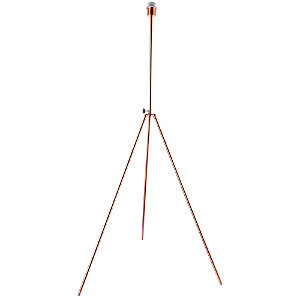Luminaria Coluna Litho E27 Bulbo Max 40W 62cmX72cmX133cm COBRE Preto IP20 GL007E