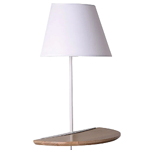 Arandela Parede Lêra E14 Vela Max 40W 18cmX36cmX46cm Branco Marrom IP20 ML010W