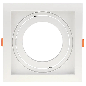 Spot Embutir Conecta ABS E27 PAR30 Max 50W 17cmX17cmX4,3cm Branco IP20 DL146PAR30W