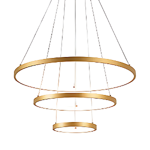 Pendente Led 75W 3000K 20X40X60cm Dourado DCD03009D