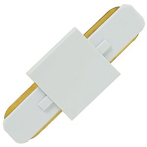 Conexão 'I' Para Trilho Sobrepor Cor Branco ABS Sky-001BR