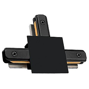 Conexao 'T' Para Trilho Embutir Cor Preto ABS Sky-9003pt