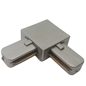 Conexão 'L' Trilho Sobrepor Cor Silver Metal ABS Sky-002sl