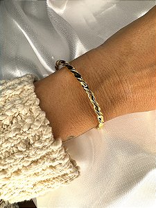 Bracelete Feminino Trançado Gold