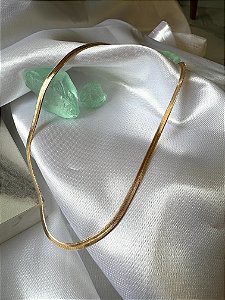 Colar Feminino Snake Gold G 45cm