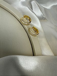Love ARGOLA CLASSIC OURO MICROCRAVEJADA
