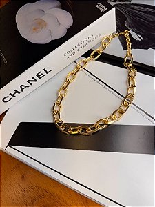Colar correntaria elos gold Banho em Ouro 18k