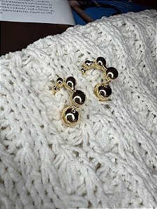 Brinco Argola Bolas