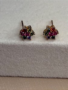 Brinco rainbown flor