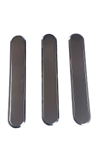 Piso Tátil Direcional INOX– 1 Metro Linear (auto colante)