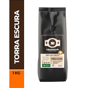 Grãos - Grandeur Café Superior 100% arábica 1kg - Torra Escura.