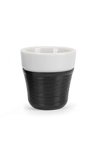 Copo de porcelana 50ml preto com 2 unidades - Pressca