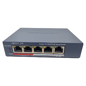 SWITCH 04P 10/100MBPS POE DS-3E1105P-EI/M 45W