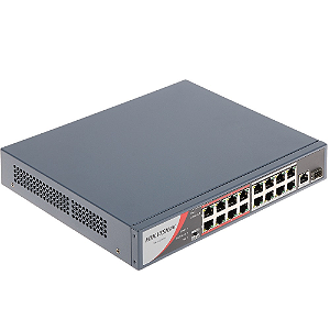 SWITCH 16P 10/100MBPS POE DS-3E0318P-E/M(B)