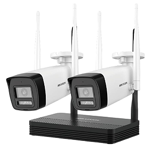 KIT NVS WIFI IP 2*CAMERAS BULLET 4MP+NVR NKS424W0H