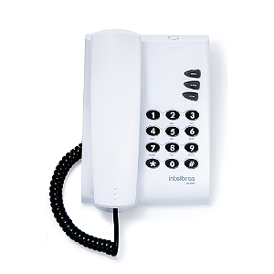 Telefone Fixo com Fio Pleno Intelbras Ártico BrancoCinza