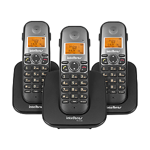 Telefone Sem Fio TS 5123 Intelbras Base + 2 Ramais e 2 Linhas
